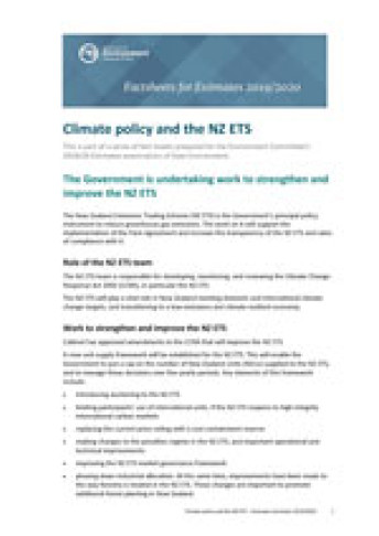 Climate policy and the NZ ETS thumbnail 150