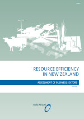 Cover for assessment of business sectors resource efficiency in new zealand 0