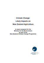 Cover for climate change likely impacts on new zealand agriculture