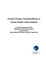 Cover for climate change potential effects on human health in New Zealand