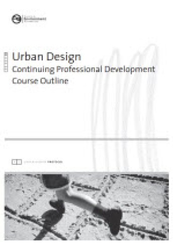 Cover for urban design continuing professional development course outline