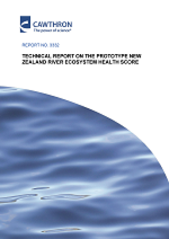 DELIVERABLE 5 FINAL REPORT CawRpt 3332 Tech report prototype NZ River Health Score cover page