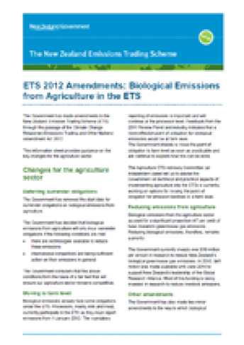 ETS 2012 Amendments BEA in the ETS cover