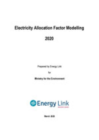 Electricity allocation factor modelling 2020 cover thumbnail