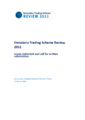 Emissions Trading Scheme Review 2011 cover
