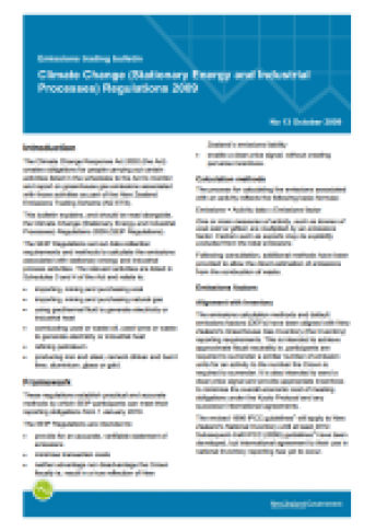 Emissions trading bulletin 13