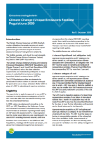 Emissions trading bulletin 15