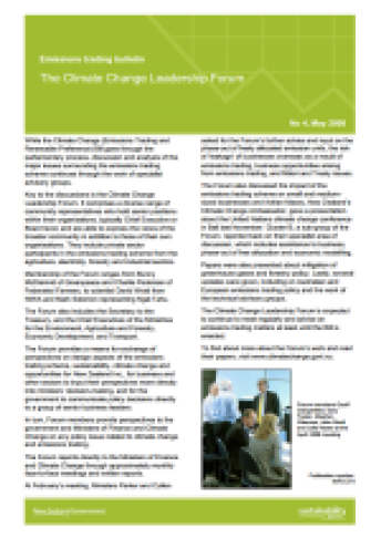 Emissions trading bulletin 4