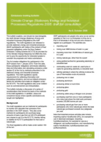 Emissions trading bulletin 8