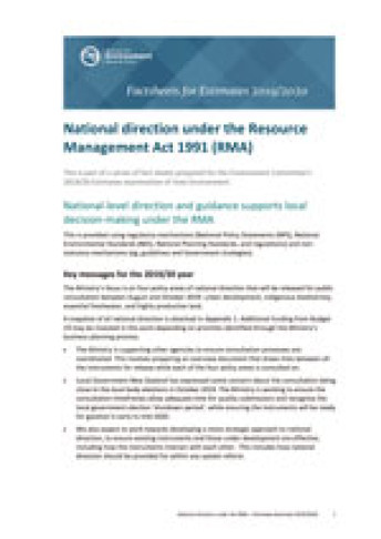 National direction under the RMA thumbnail pdf 150