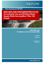 New Zealand Groundwater Atlas Groundwater Use and Drinking Water Supply Wells Serving More Than 100 People Cover Thumbnail