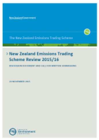 New Zealand ETS review 2015 16 cover