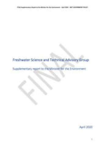 STAG supplementary report + appendices cover thumbnail