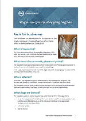 Single use plastic bags thumbnail