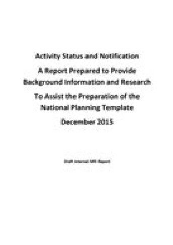 Web Cover Superseded Activity ClassesDraft Report