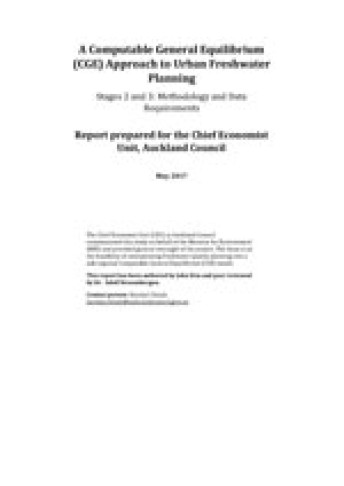 Webcover Sub regional CGE model for NPSFM Feasibility study