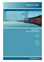 Drinking water source protection zones: Delineation methodology and ...