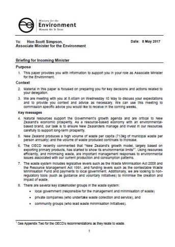 bim to Assoc Min Environment 2017 May cover 0