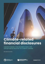 climate related financial disclosures discussion document cover thumbnail