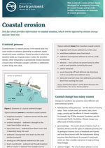 coastal hazards fact sheets cover