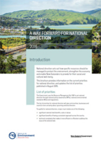cover a way forward for national direction 2016