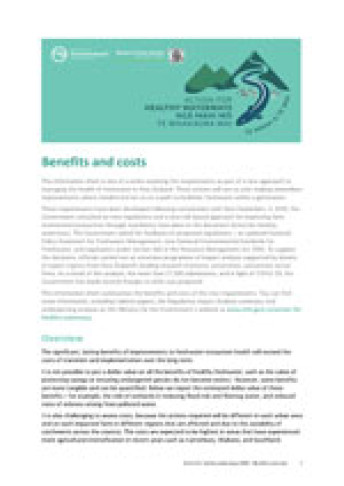cover action for healthy waterways information on benefits and costs thumbnail
