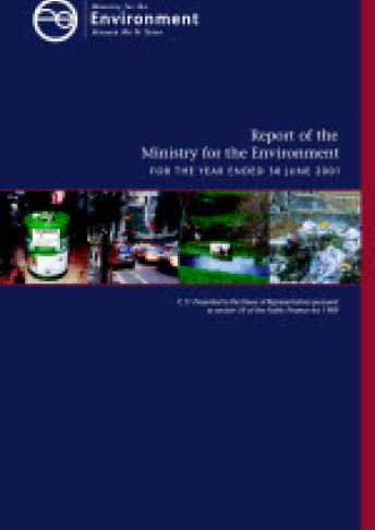 cover for report of the mfe for year ended 30 june 2001