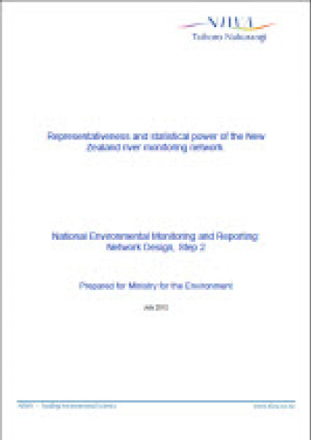 cover for representativenes statistical power new zealand river monitoring network
