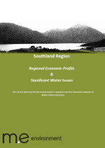 cover for southland region regional economoic profile and significant water issues