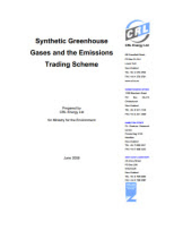 cover for synthetic greenhouse gases and the ets