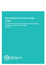 cover of nzs climate change target consultation document 0