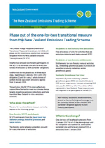 cover of one for two fact sheet