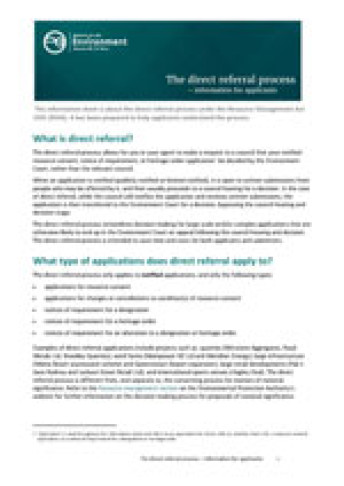 cover of referral guide for applicants