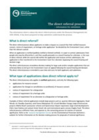 cover of referral guide for submitters