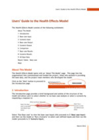 cover users guide health effects model thumbnail