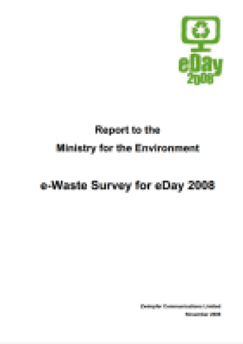 e waste survey eday 2008