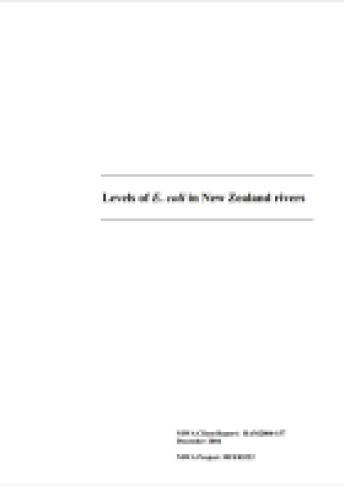 ecoli levels nz rivers dec04
