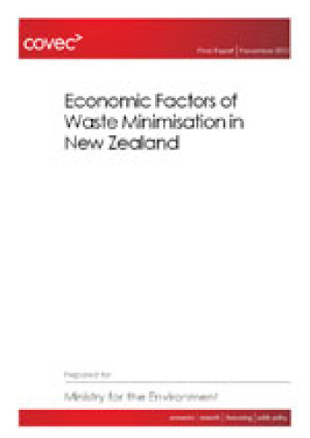 economic factors waste minimisation cover