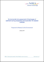 environment risk assessment discharges sediment niwa report cover