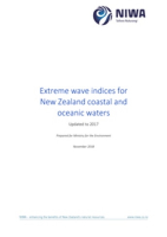 extreme wave indices for nz coastal and oceanic waters cover web