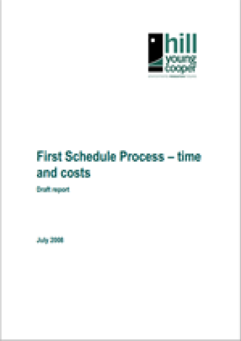first schedule process time costs
