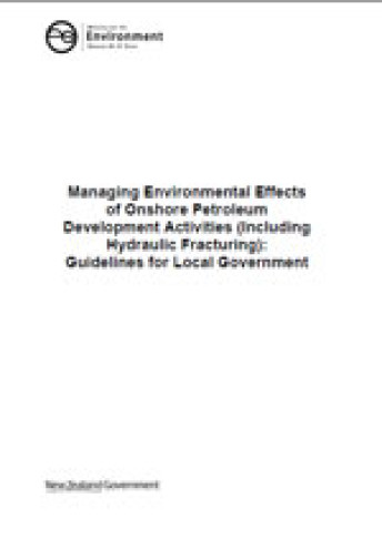 managing environmental effects of onshore petroleum cover