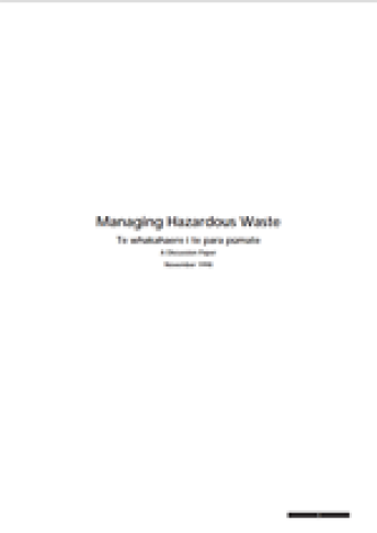 managing hazardous waste nov98