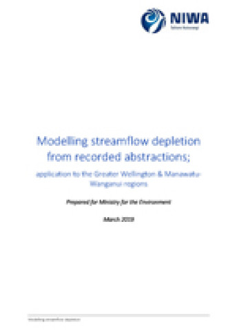 modelling streamflow depletion cover web