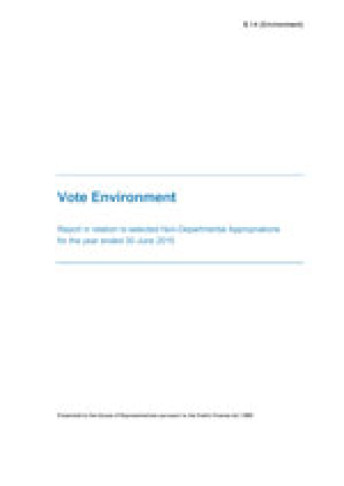non departmental report environment 2015
