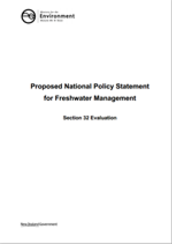 nps freshwater management section32 evaluation