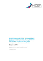 nzier economic impact of meeting 2050 emissions targets cover thumbnail