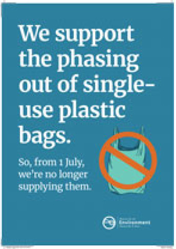 plastic bags poster A3 colour thumbnail