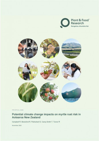 potential climate change impacts on myrtle rust cover
