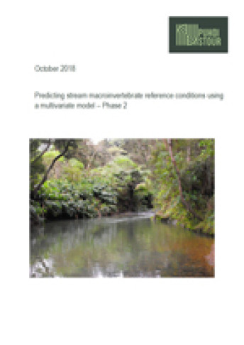 predicting stream macroinvertebrate reference conditions cover web